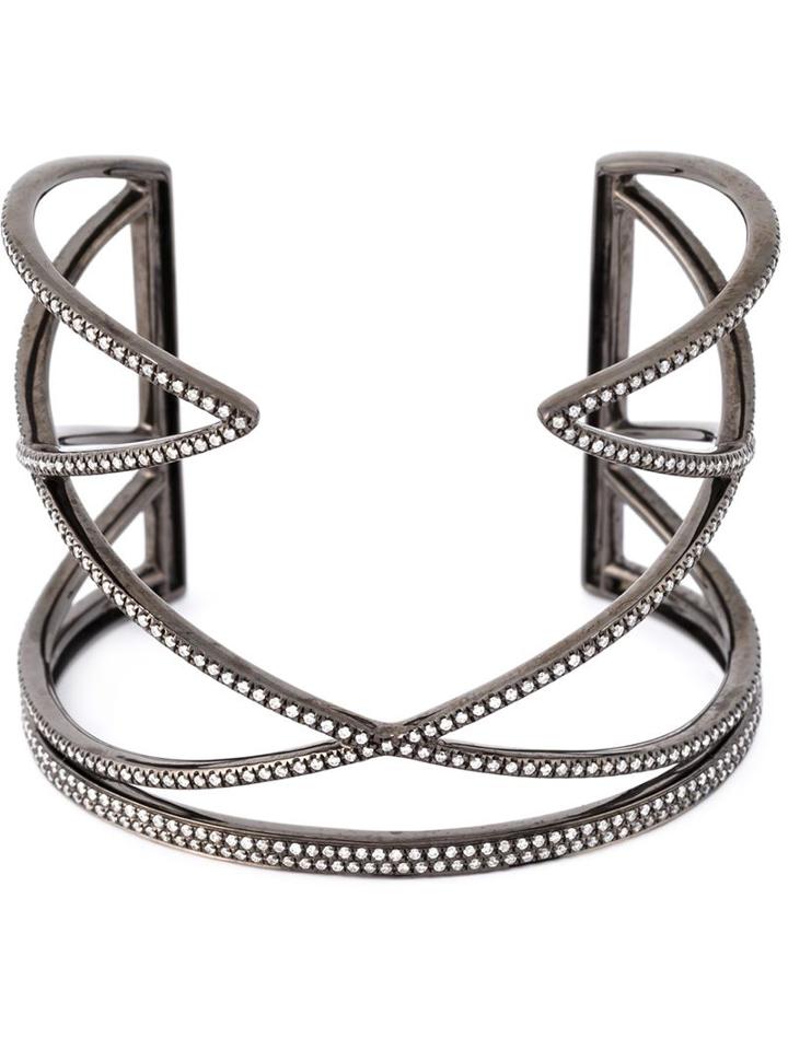 Joëlle Jewellery Geometric Diamond Cuff