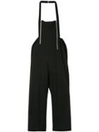 Comme Des Garçons Pre-owned Open Back Cropped Jumpsuit - Black