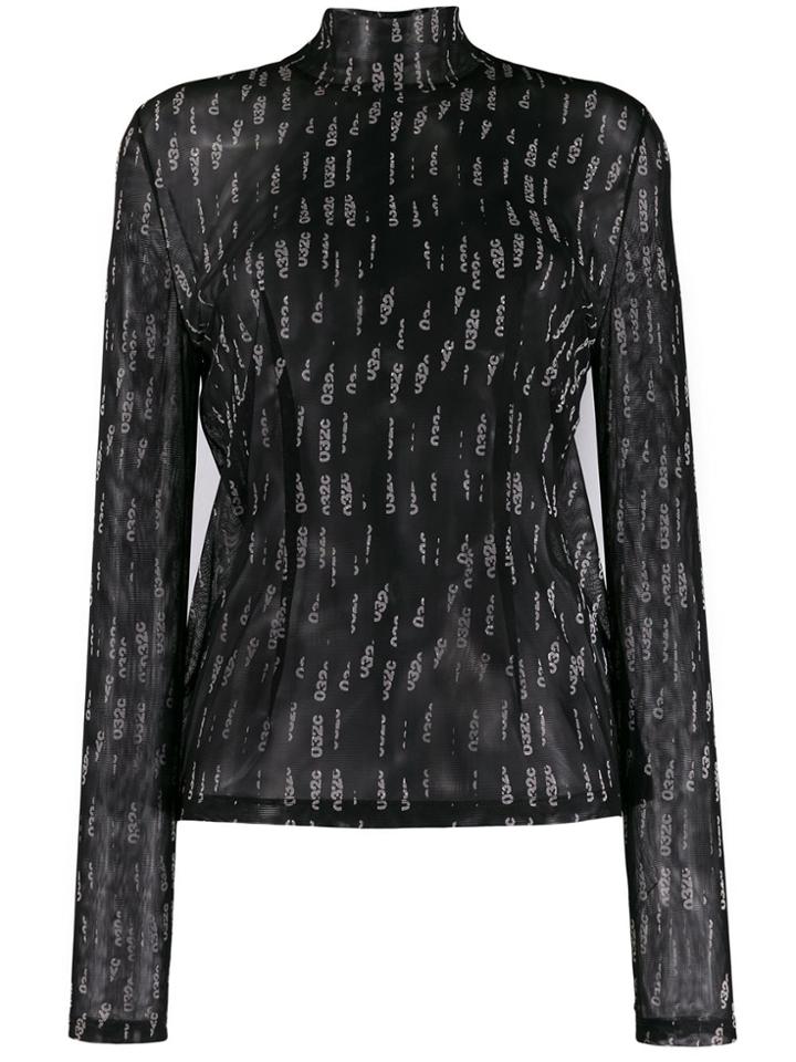 032c Cosmic Workshop Turtleneck Jumper - Black