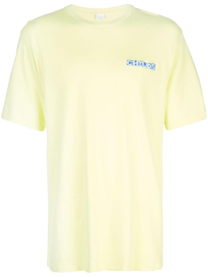 Childs Embroidered Logo T-shirt - Yellow