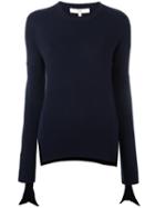 Tibi Knot Detailing Jumper, Women's, Size: Xs, Blue, Merino