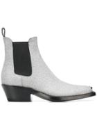Calvin Klein 205w39nyc Glitter Western Boots - Grey