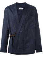 Umit Benan Kimono Jacket, Men's, Size: 50, Black, Wool/polyester
