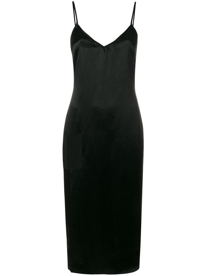 Versus Side Slit Zipped Dress - Black