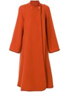 Chloé - Oversized Trapeze Coat - Women - Polyamide/virgin Wool - 38, Yellow/orange, Polyamide/virgin Wool
