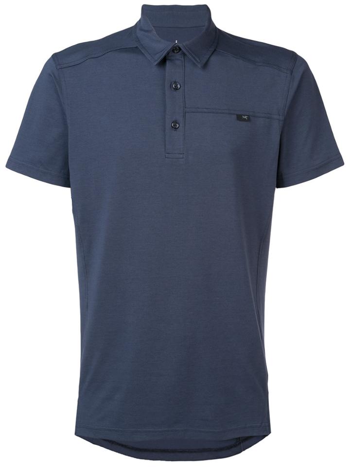 Arc'teryx Logo Tag Polo Top - Blue