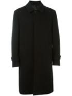 Hevo Mid Length Single Breasted Coat, Men's, Size: 54, Black, Polyamide/viscose/virgin Wool