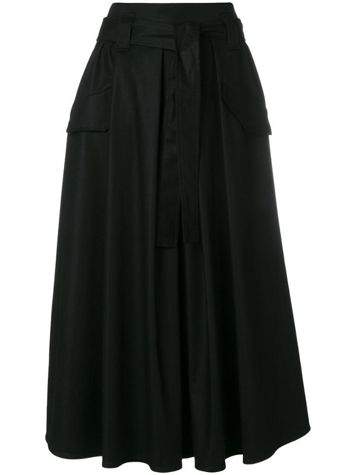 Dorothee Schumacher Belted Full Shape Skirt - Black