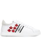 Dsquared2 Maple Leaf Logo Sneakers - White