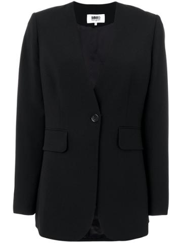 Mm6 Maison Margiela Blazer Without Revers - Black