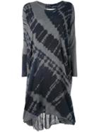 Raquel Allegra - Tie-dye T-shirt Dress - Women - Cotton/polyester - 1, Grey, Cotton/polyester