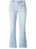 Stella Mccartney Skinny Kick Embroidered Star Jeans - Blue
