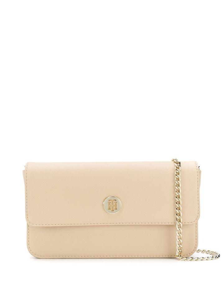 Tommy Hilfiger Logo Plaque Crossbody Bag - Neutrals