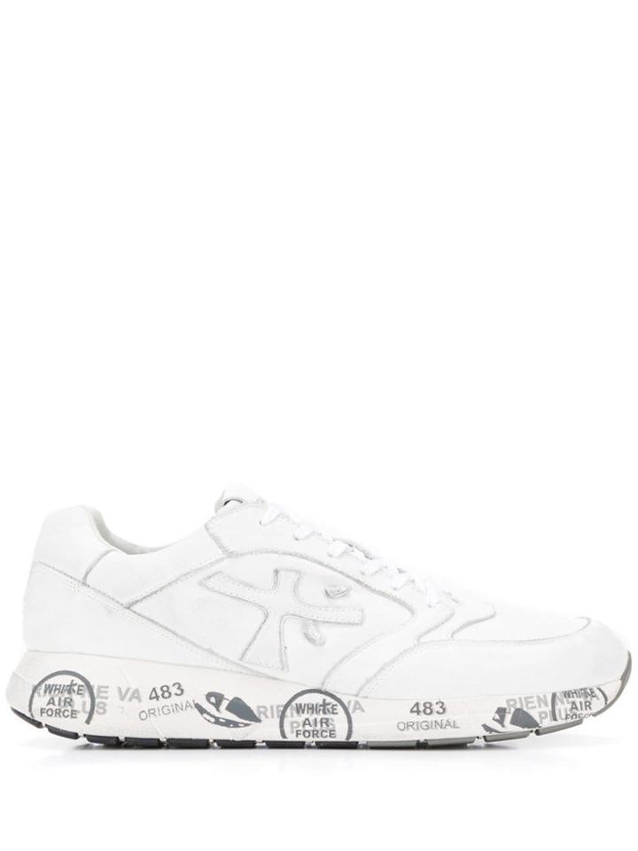 White Premiata Zaczac Sneakers