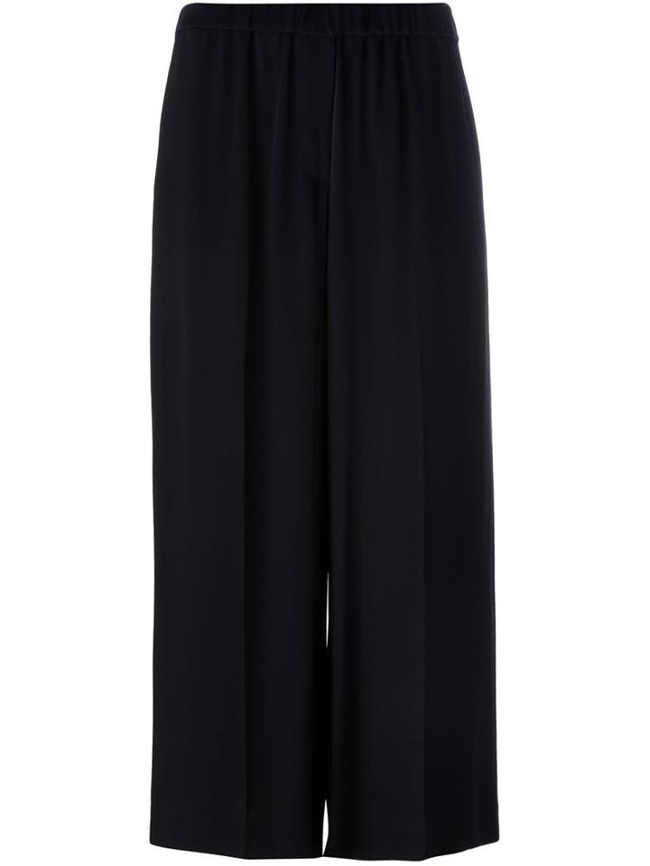 Theory Elasticated Culottes, Women's, Size: M, Black, Silk