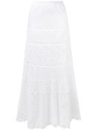 Temptation Positano Crochet Lace Maxi Skirt - White