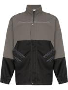 Kiko Kostadinov Two-tone Stand Collar Shirt Jacket - Grey