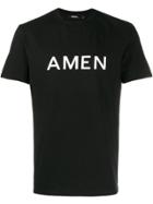 Amen Printed Logo T-shirt - Black
