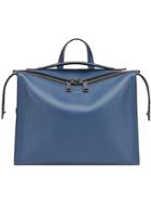 Fendi Rectangular Zipped Messenger Bag - Blue