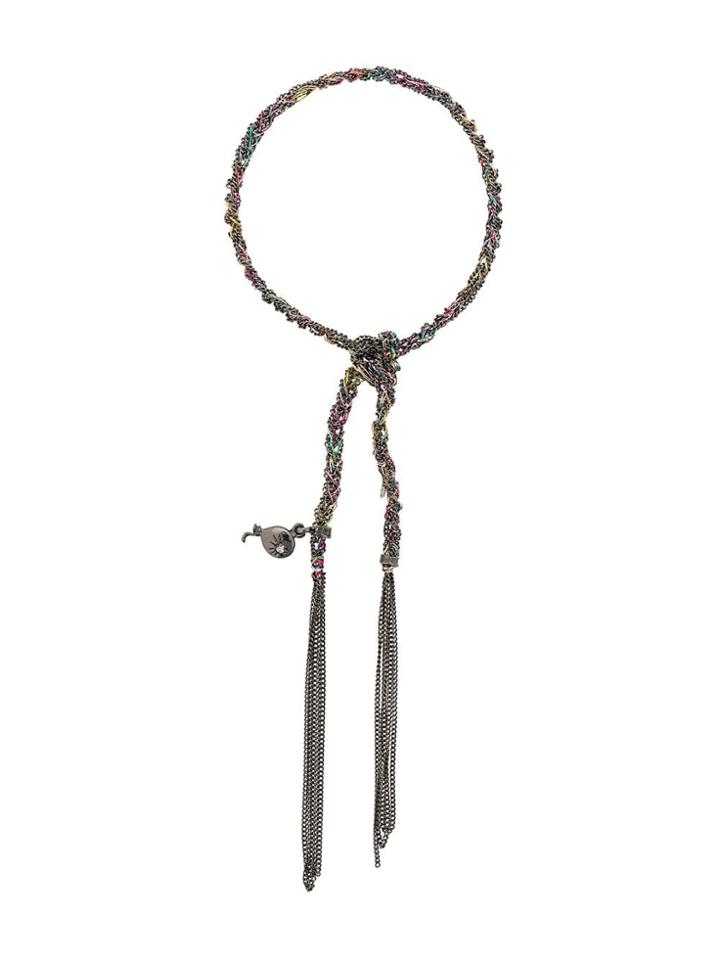 Carolina Bucci 18kt Black Gold Lucky Bracelet With Celebration Charm