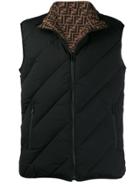Fendi Quilted Padded Gilet - Black