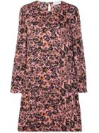 Calvin Klein Floral Print Shift Dress - Pink