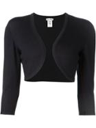 Oscar De La Renta Knitted Bolero - Blue
