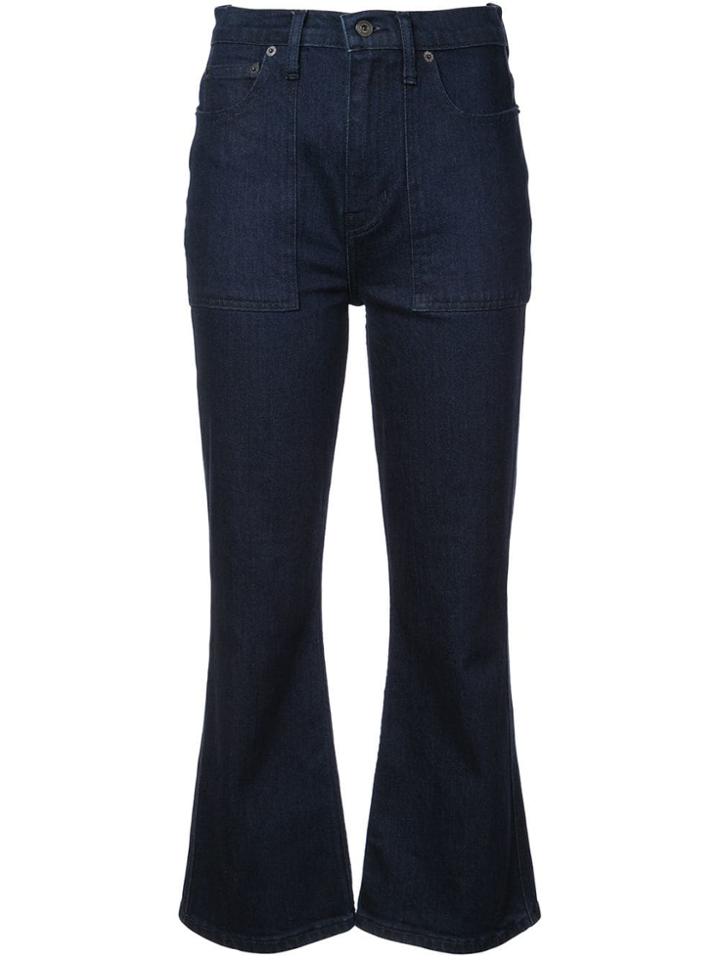 Proenza Schouler Pswl Flared Jeans - Blue