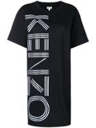 Kenzo Logo T-shirt Dress - Black