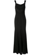 Diane Von Furstenberg Fitted Evening Gown - Black