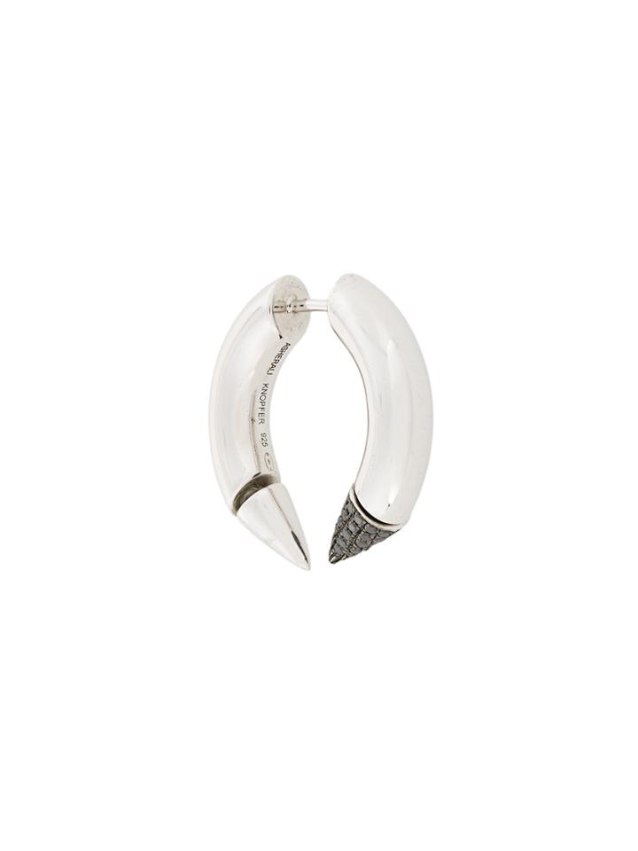 Asherali Knopfer 18kt Gold And Diamond Spike Hoop - Metallic