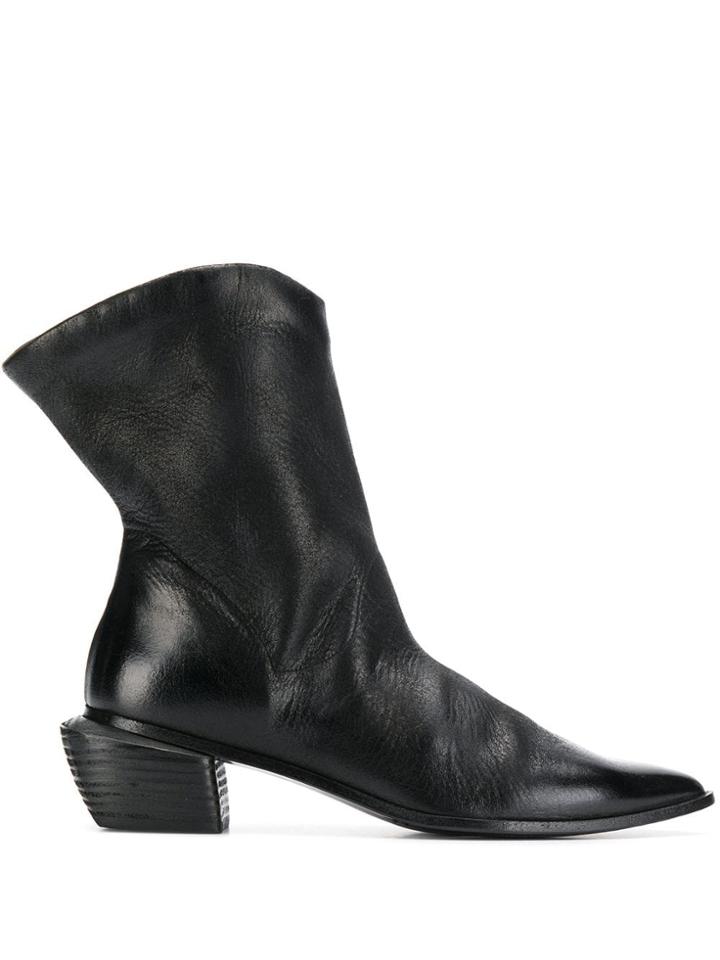 Marsèll Block Heel Mid-calf Boots - Black