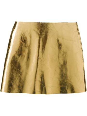 Tamaki Fujie Metallic Mini Skirt
