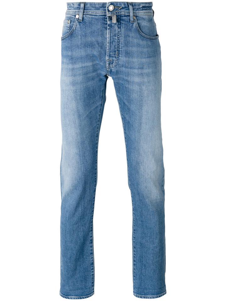 Jacob Cohen - Straight Leg Jeans - Men - Cotton/elastodiene - 35, Blue, Cotton/elastodiene