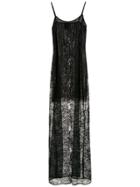 Andrea Bogosian Long Lace Dress - Black