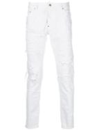 Dsquared2 - Distressed Skater Jeans - Men - Cotton - 52, White, Cotton
