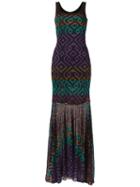 Cecilia Prado - Knit Maxi Dress - Women - Acrylic/lurex/viscose - M, Black, Acrylic/lurex/viscose