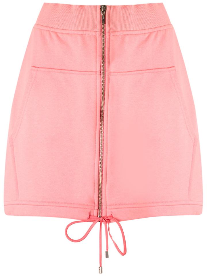 Reinaldo Lourenço - Lace Up Skirt - Women - Cotton - 36, Pink/purple, Cotton