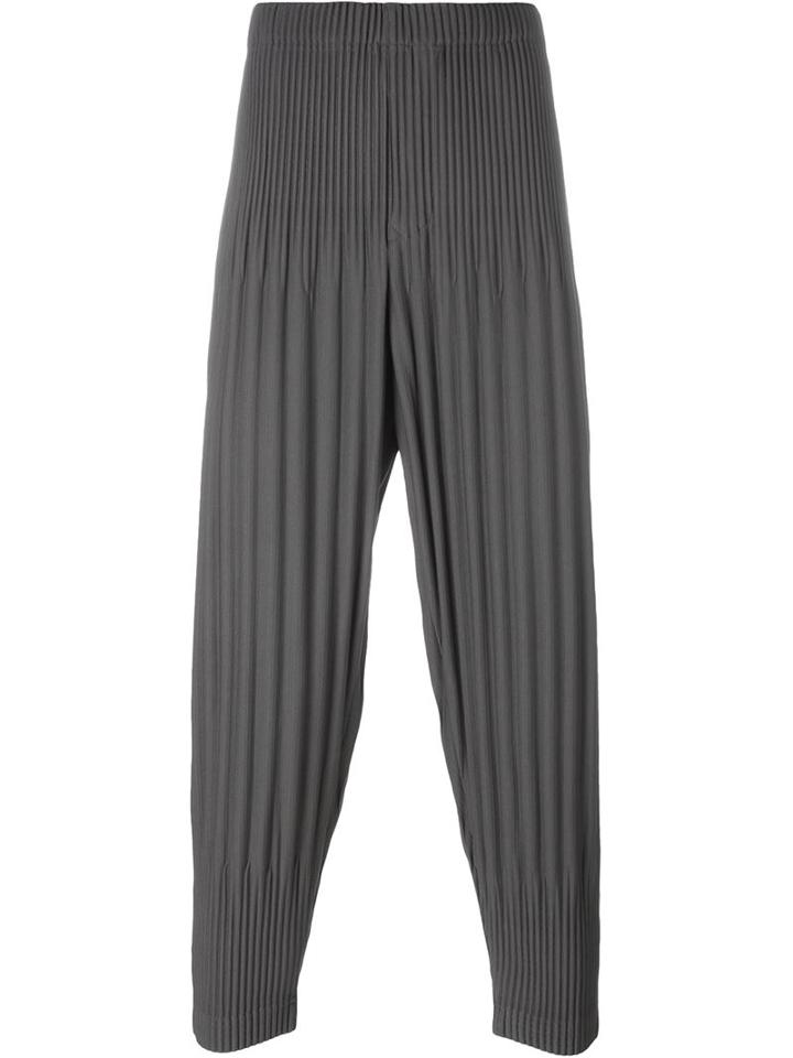 Issey Miyake Men Ribbed Tapered Trousers