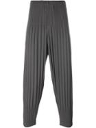 Issey Miyake Men Ribbed Tapered Trousers