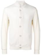 Herno Ribbed Trim Cardigan - White