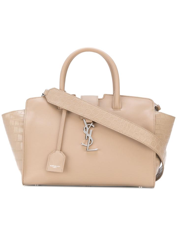 Saint Laurent Downtown Cabas Tote - Nude & Neutrals
