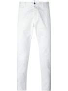 Dsquared2 Straight Leg Trousers, Men's, Size: 44, White, Cotton/spandex/elastane