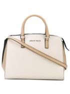 Armani Jeans - Bauletto Tote Bag - Women - Cotton/polyester/polyethylene/viscose - One Size, Nude/neutrals, Cotton/polyester/polyethylene/viscose