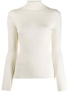 Paule Ka Ribbed Roll Neck Jumper - Neutrals