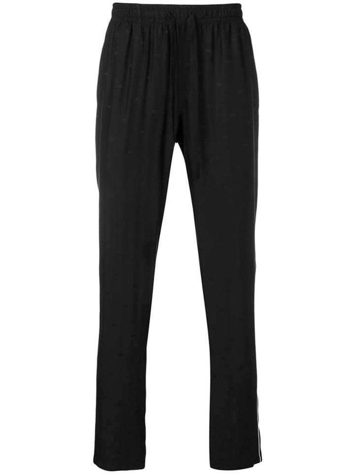 Dolce & Gabbana All Over Logo Trousers - Black