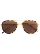 Tomas Maier Eyewear Aviator Frame Sunglasses - Brown
