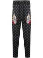 John Richmond Patterned Trousers - Black