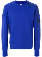 Cp Company Zipped Sleeve Sweatshirt - Blue