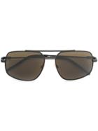 Fendi Eyewear Aviator Sunglasses - Black